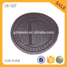 LB327 Wholesale genuine leather patches brands patches for clothing,embossed jeans leather label